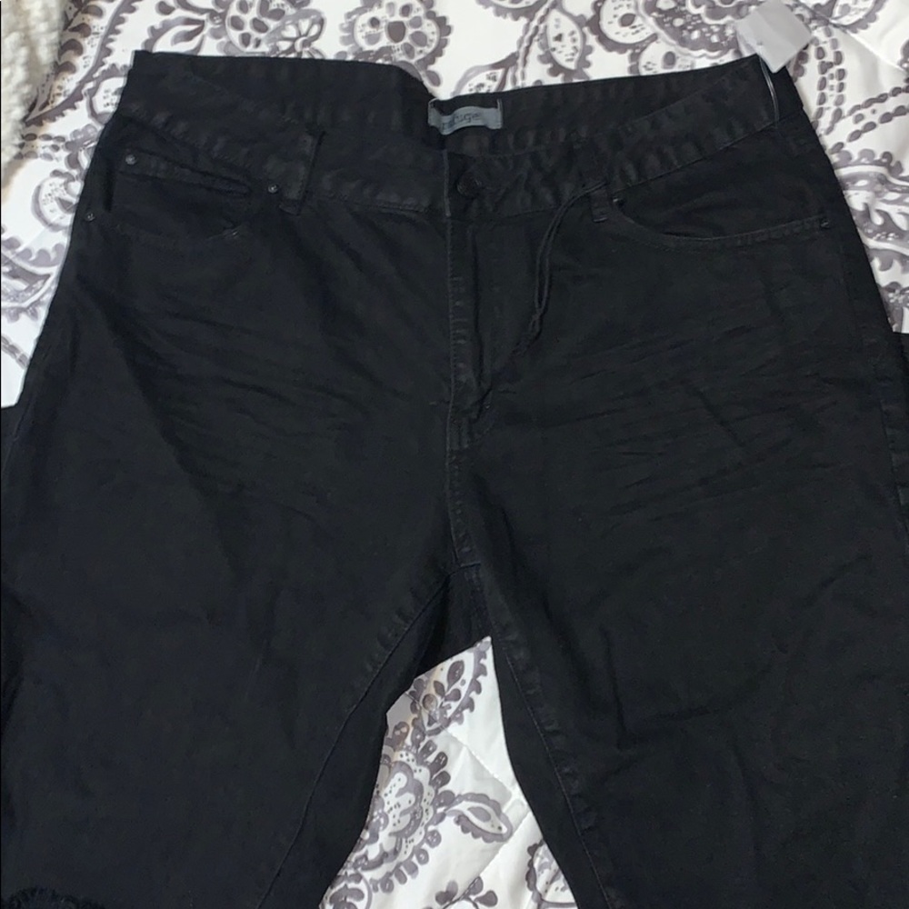 Black denim jeans